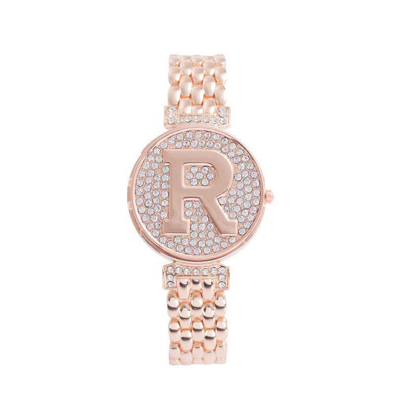 Women's Flap Personality Bracelet Diamond British Watch
