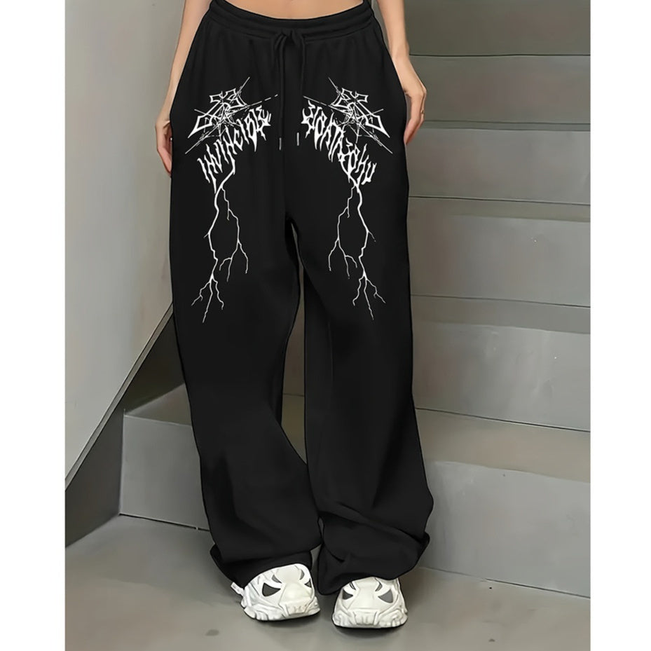 Womens Casual Loose-fitting Straight-legVersatile Long Pants