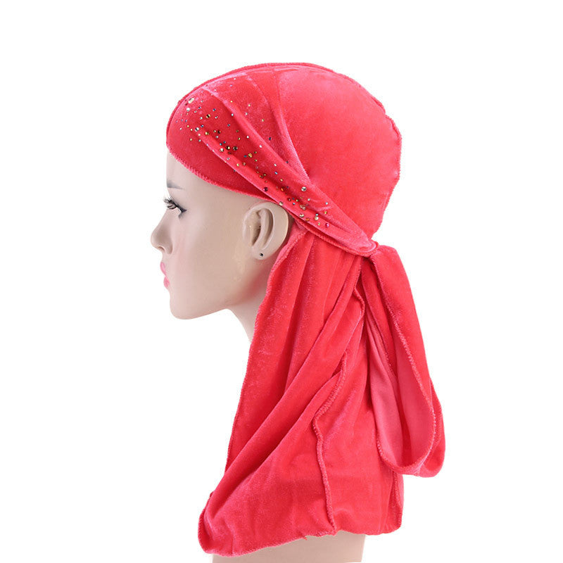 Color hot drill headband hat