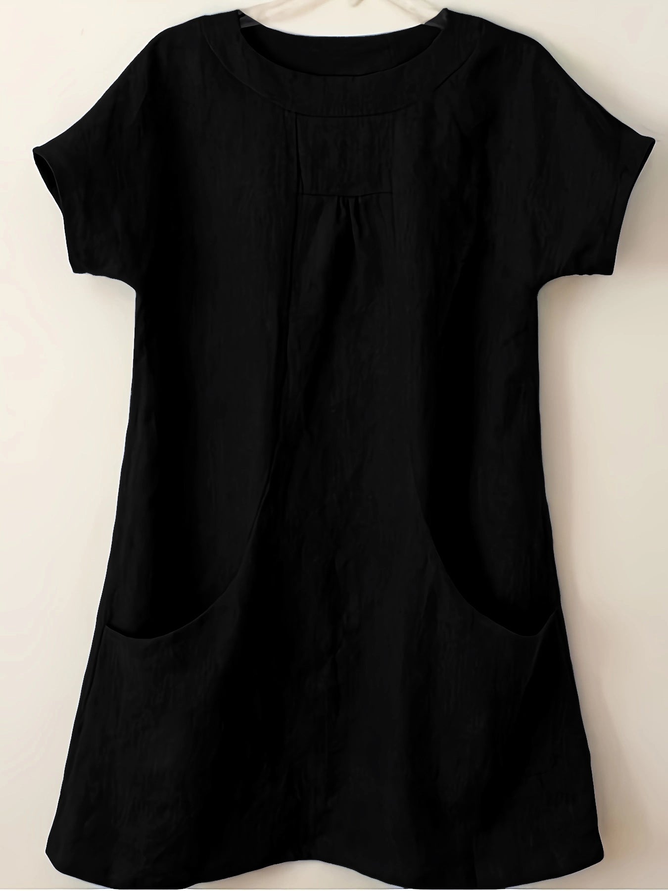 Women's Cotton Round Neck Pocket Shirt