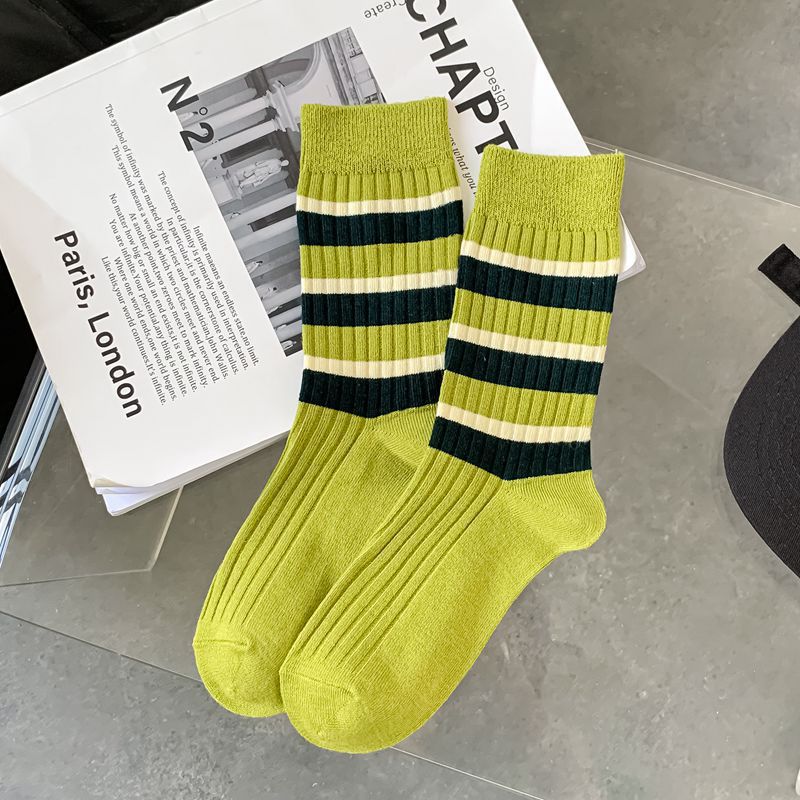 Women's Socks Autumn And Winter Double Needle Fashion Casual