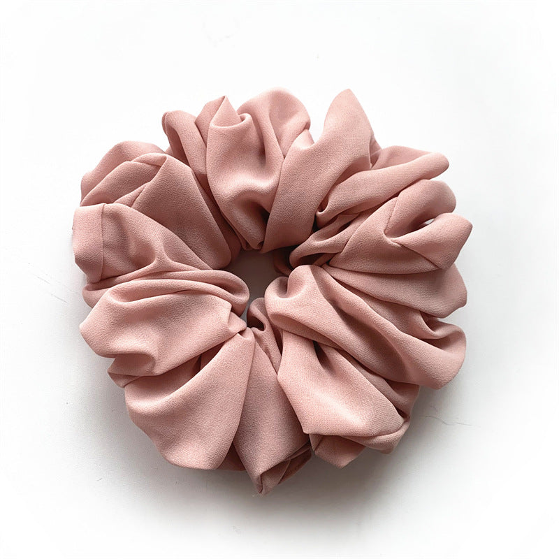 Chiffon Monochrome Bottoming Large Intestine Ring