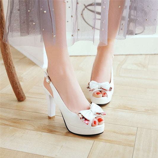 All-match high-heeled shoes