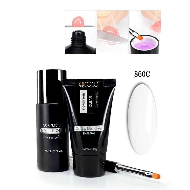 Nail phototherapy extension functional gel