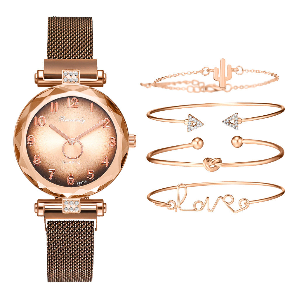 Five-piece alloy watch