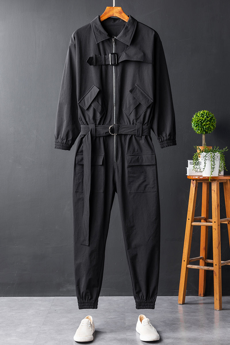 New Unisex Black Suit Employee Jumpsuit