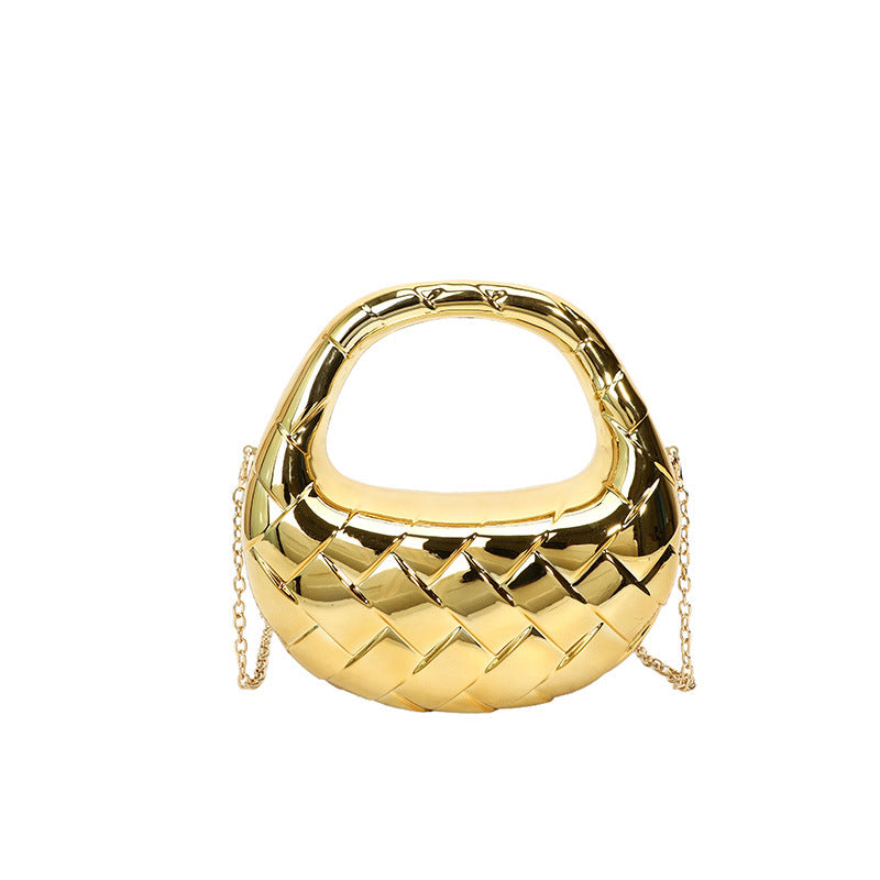 Dumpling   Bag Women's Fashion Rhombus Dinner Bag