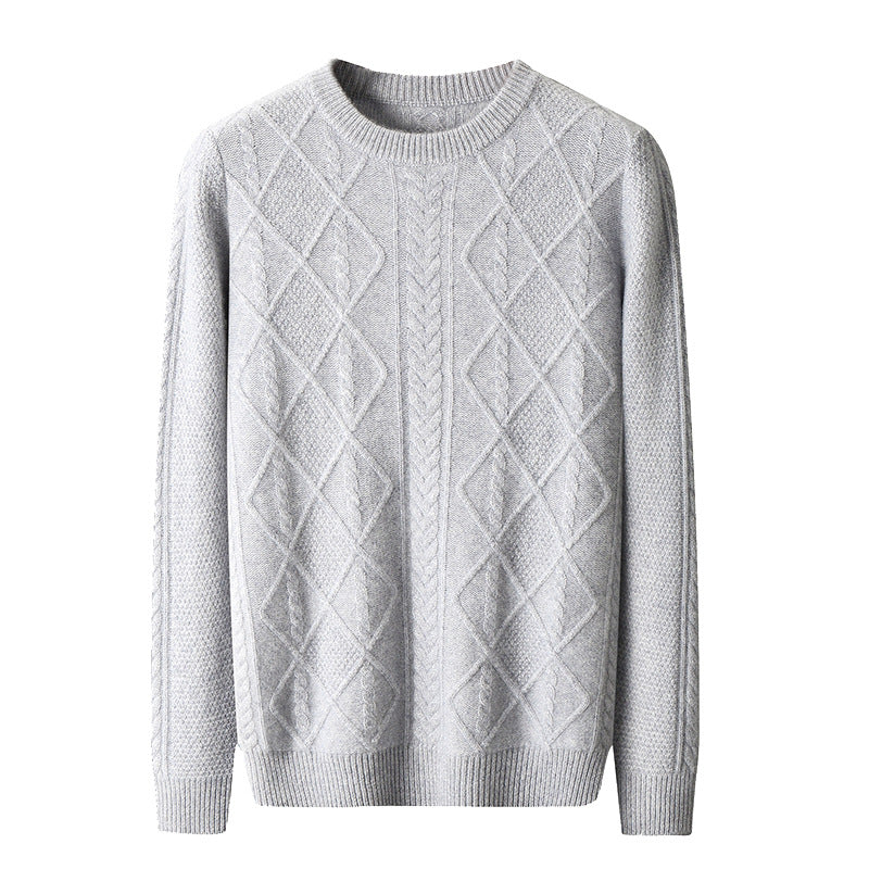 Thick Loose Sweater Twist Base Cardigan