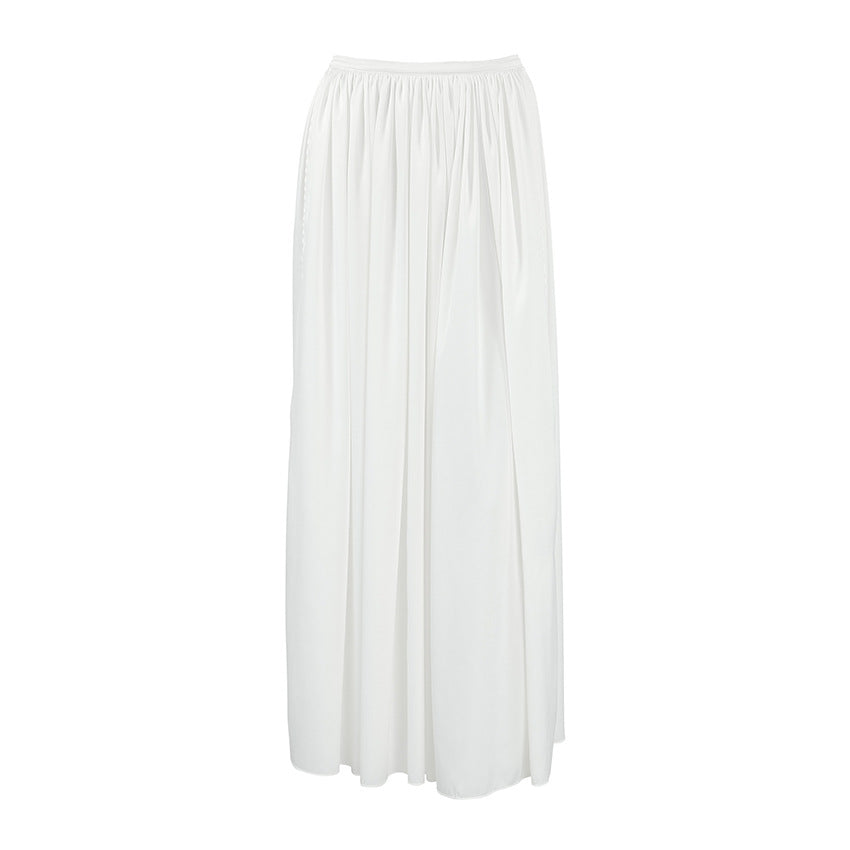 High Waist Slit Skirt Fashion Lady