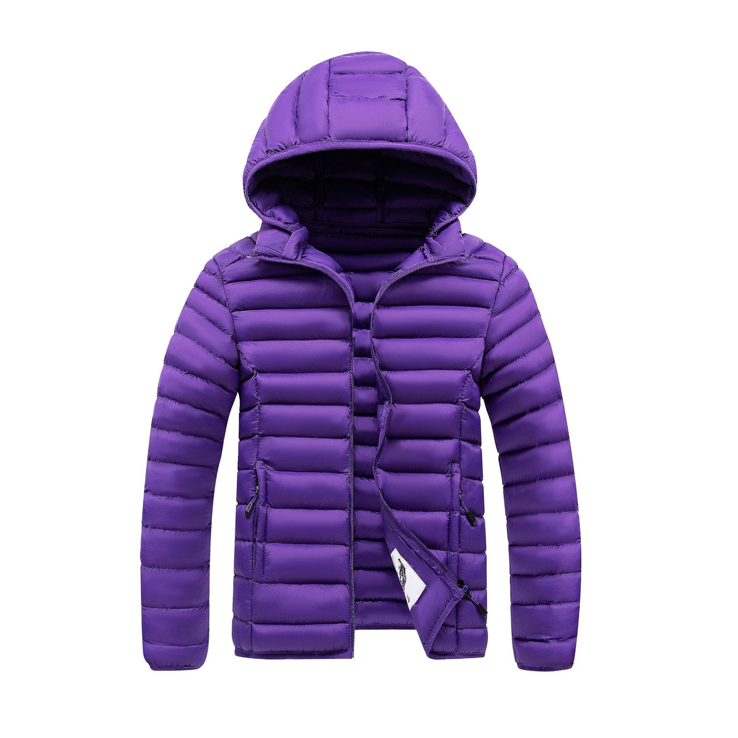Rib Cotton-padded Coat Slim-fit Lightweight Cotton-padded Jacket Lightweight Multi-color