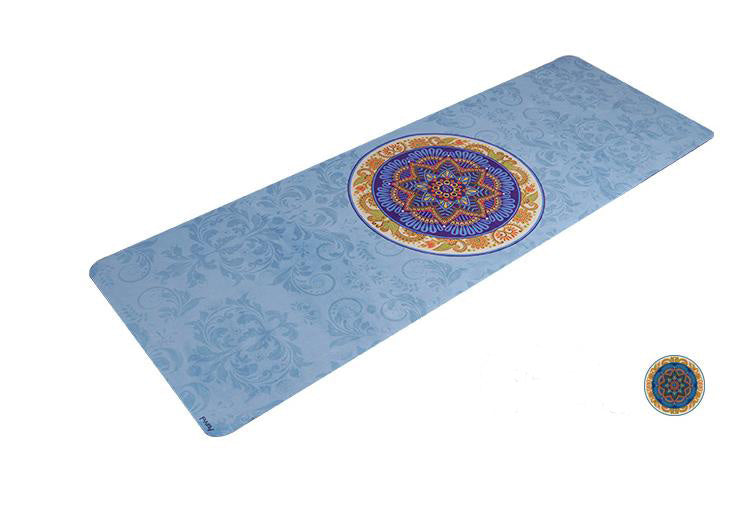 1,5 mm yogamåtter i naturgummi med skridsikker overflade, yogatæppe, foldbar fitnessmåtte, rejsemåtte til højtemperaturtryk
