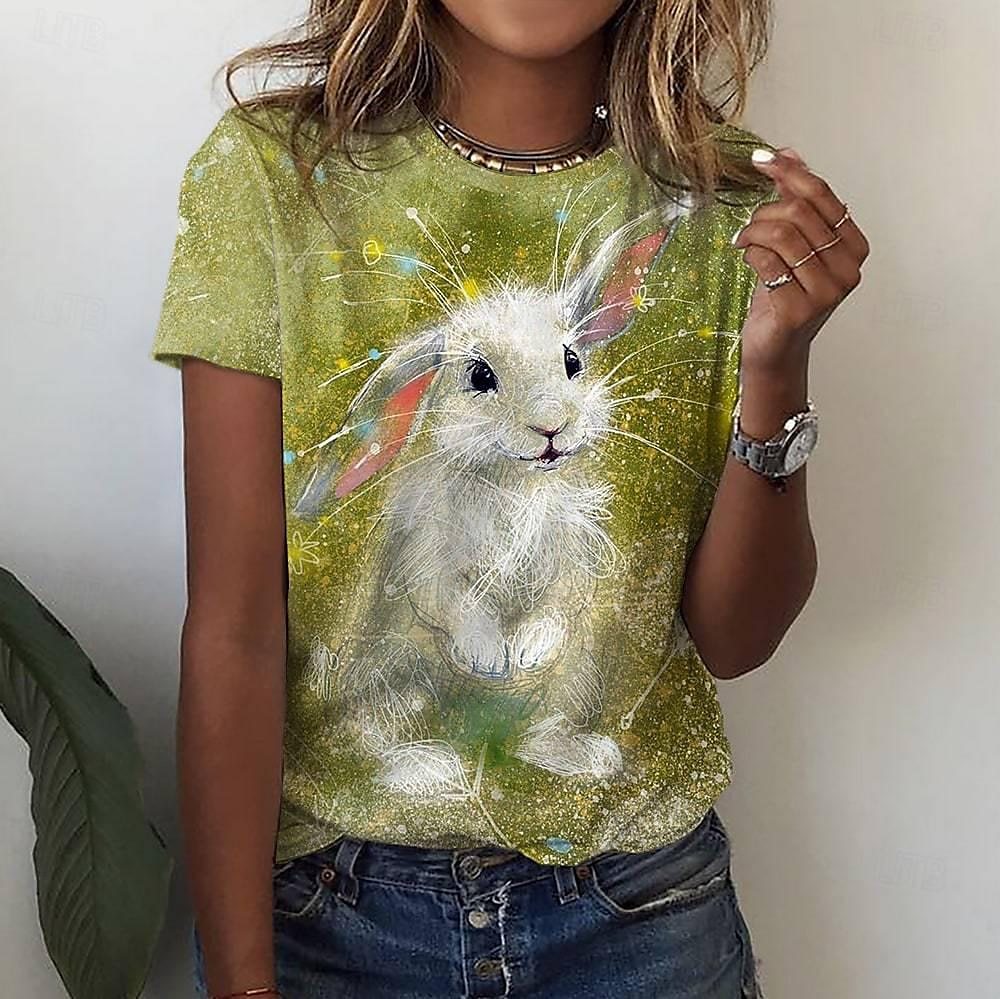 Flower 3D Digital Printing Short Sleeve