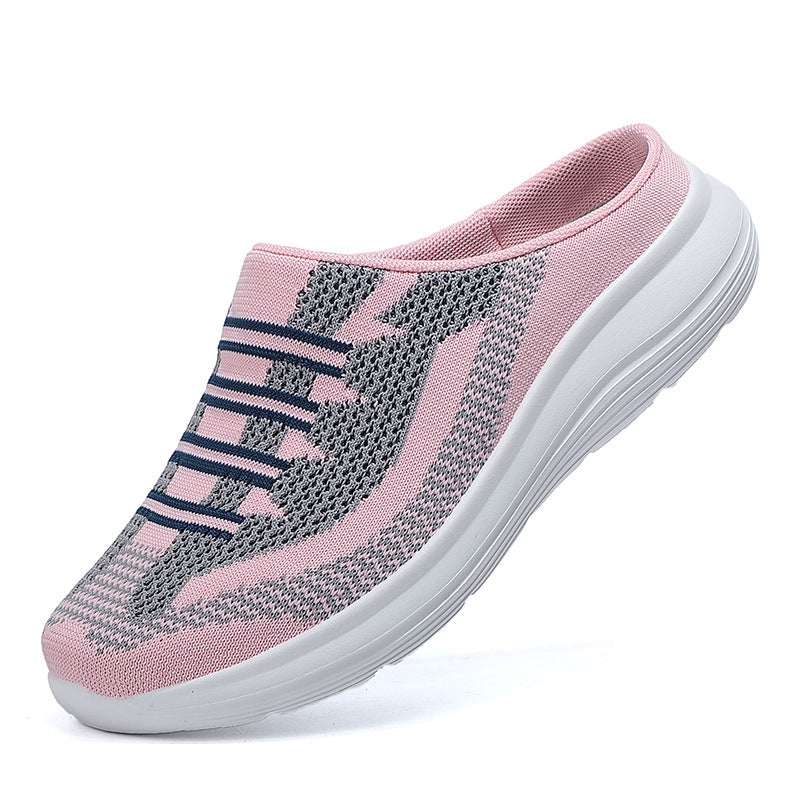 Women's Semi-slippers With Flat-bottomed Non-heeled Lazy Shoes