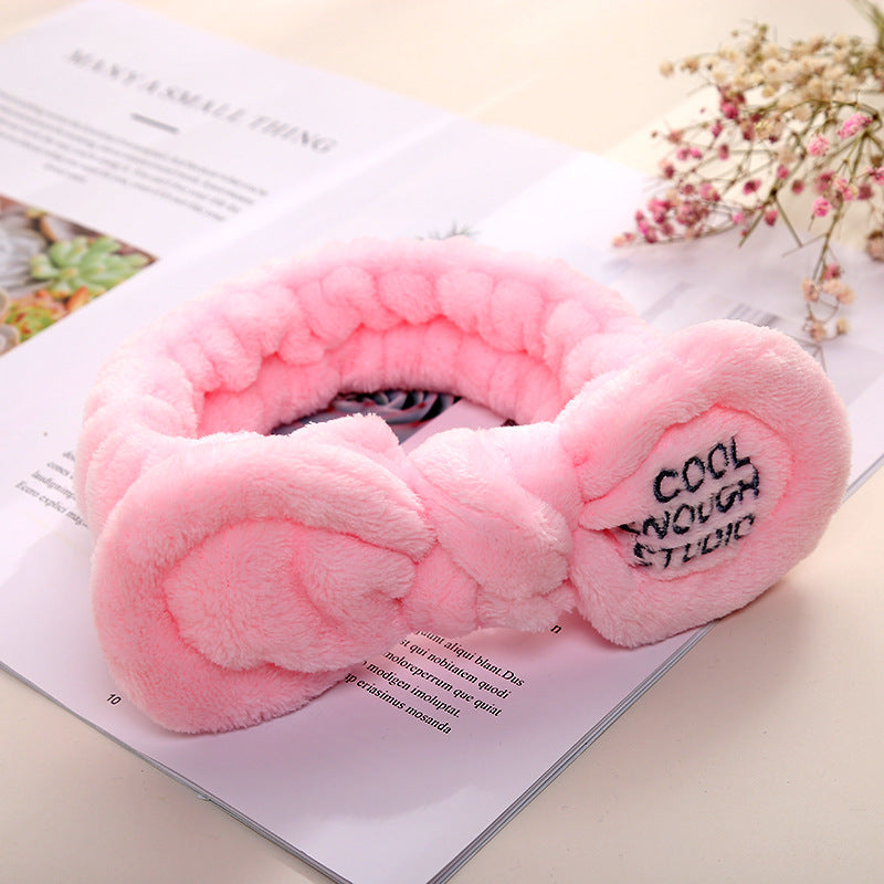 Cute Korean Style Plush Bow Hairband Women