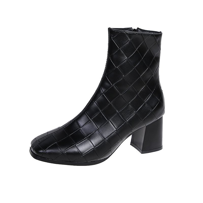 New British Style Foreign Trade Plus Size Fashion Short Boots Thick Heel Fashion Boots