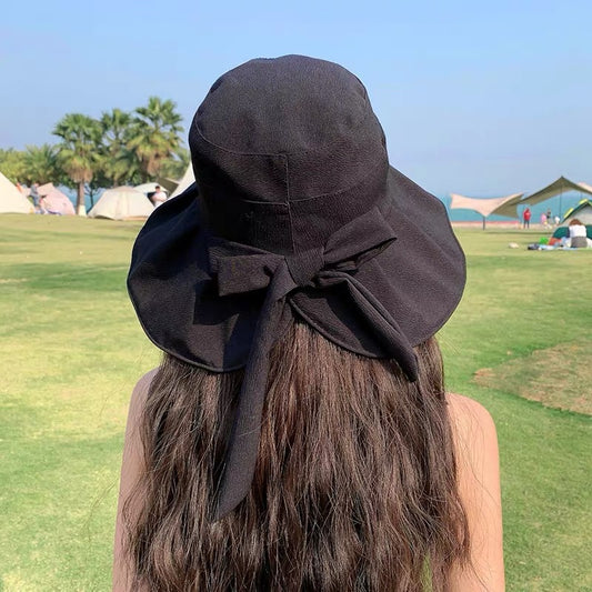Vinyl UV Protection Bow Fisherman Hat Cover Face Big Brim