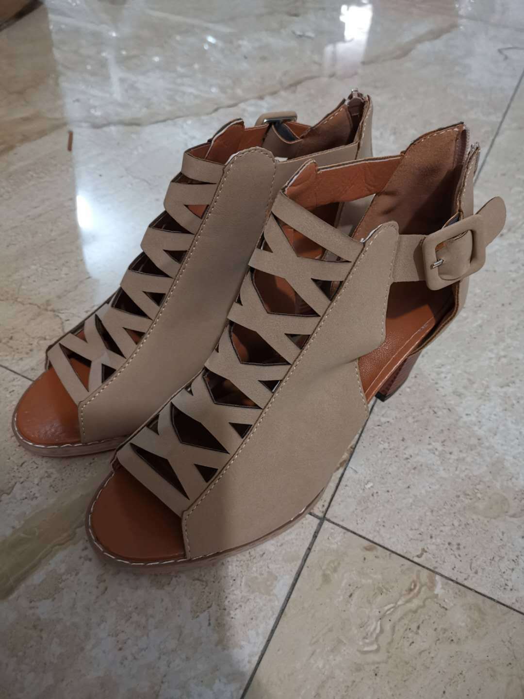 European and American fish mouth sandals