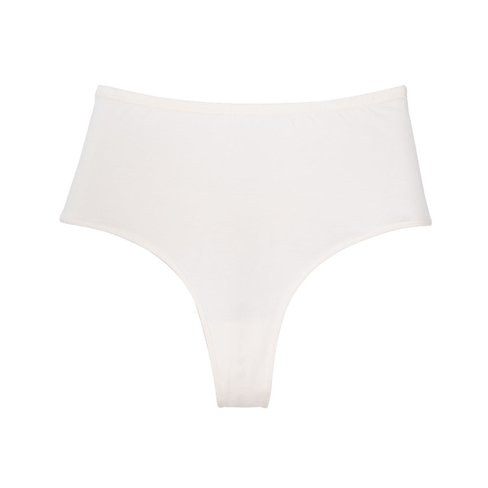 Women's Waist Invisible T-shaped Breathable High Elastic High Slit Non-stuck Crotch Triangle Cotton Underwear