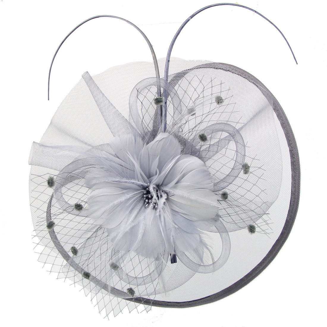 Women's Festival Hat Mesh Hair Clip Headgear