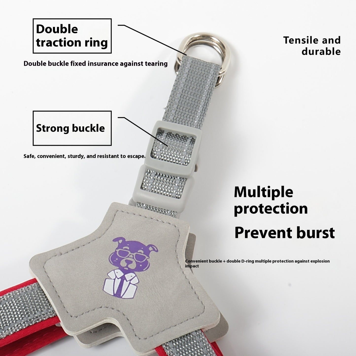 Hand Holding Rope Vest Dog Leash