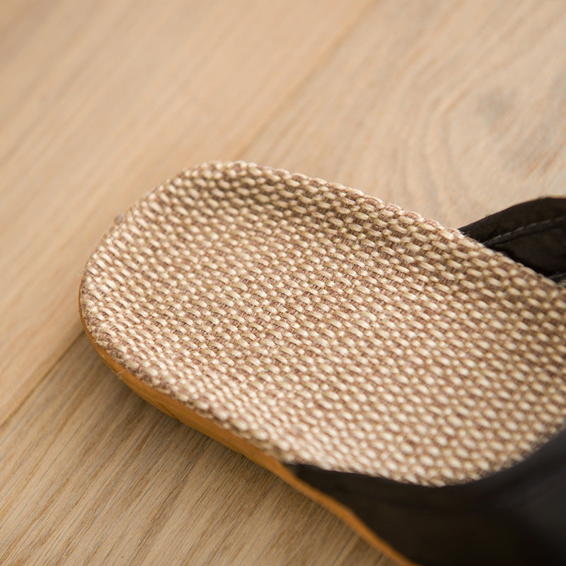 Lace Home Cool Women's Indoor Linen Slippers