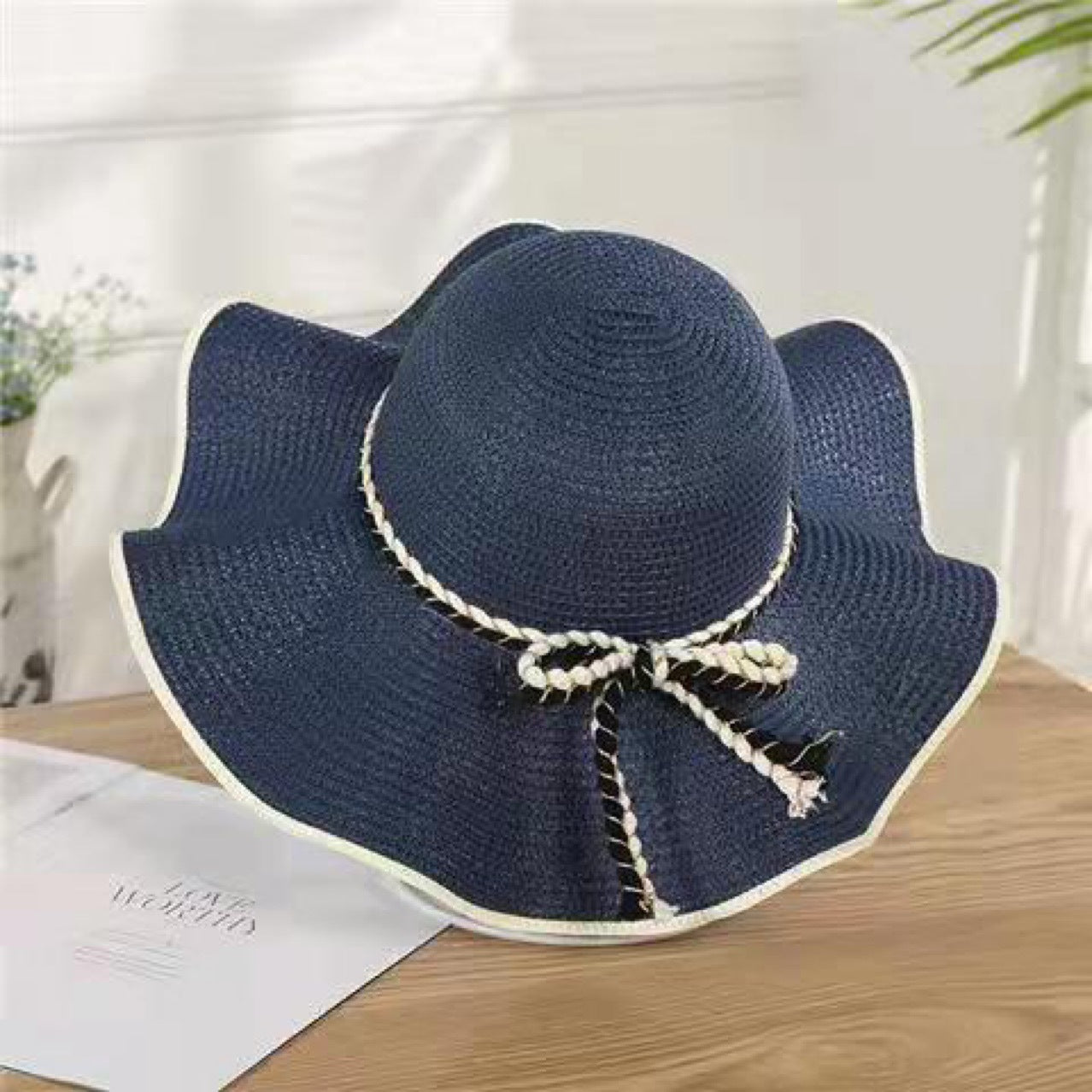 Versatile Lace Bow Holiday Sun Hat