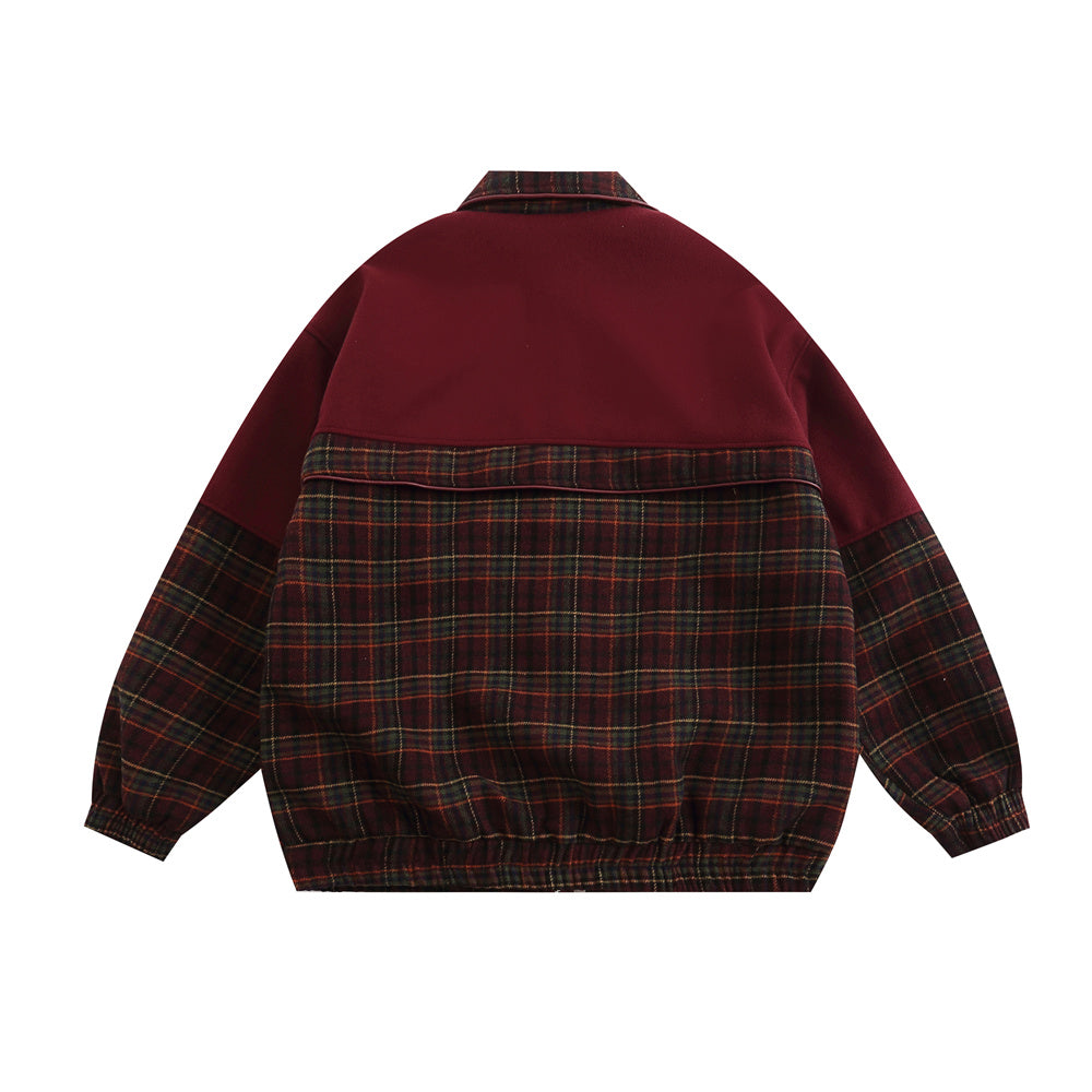 Retro Men's Casual Jacket Baseball Uniform