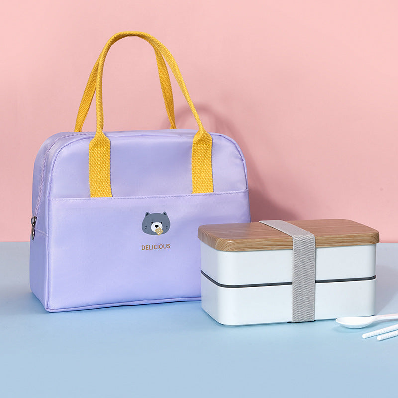Macaron Color Large-capacity Heat Preservation And Fresh-keeping Portable Lunch Bag