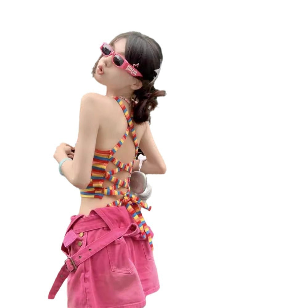 French-style Niche Camisole Top For Women To Wear As An Outer Layer