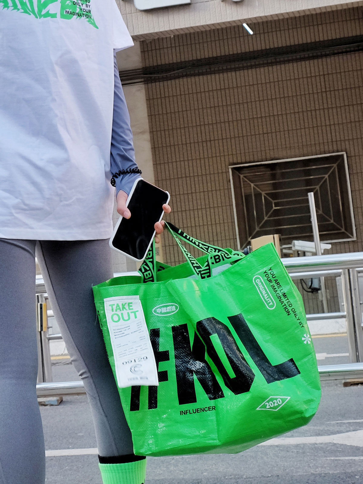 Waterproof Shopping Bag Large Capacity Shoulder Handbag