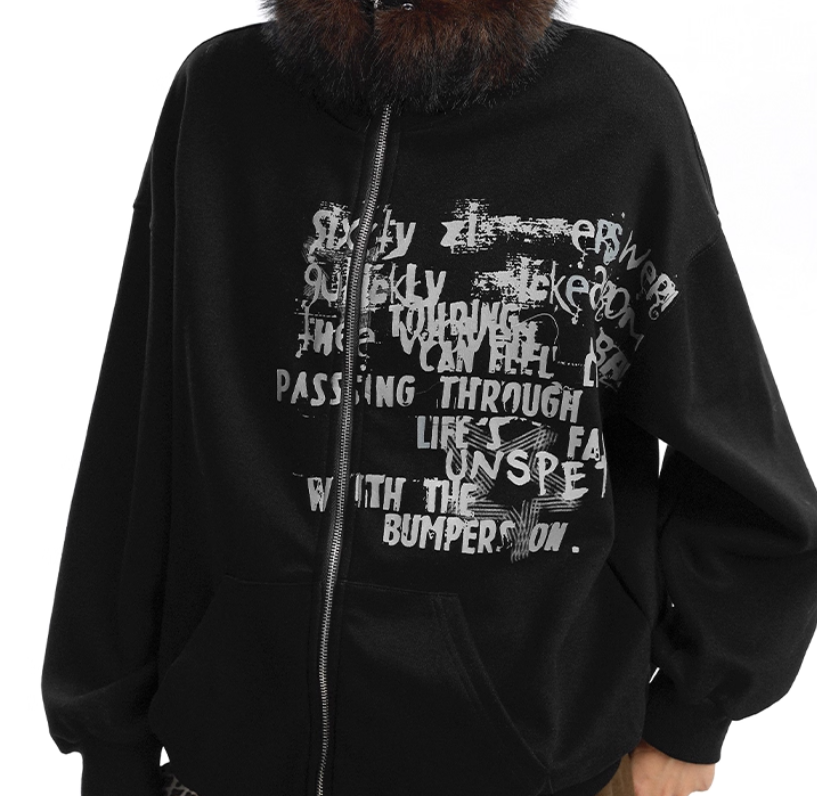 Kvindemode Aftagelig Pelskrave Ståkrave Sweater