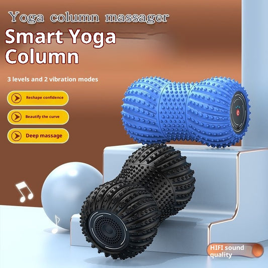 Elektrisk Peanut Yoga Kugle Rulle Skumrulle Massageinstrument Rullende Aksel