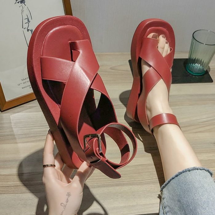 Sponge Cake Thick-soled Student Casual Sports Roman Beach Shoes