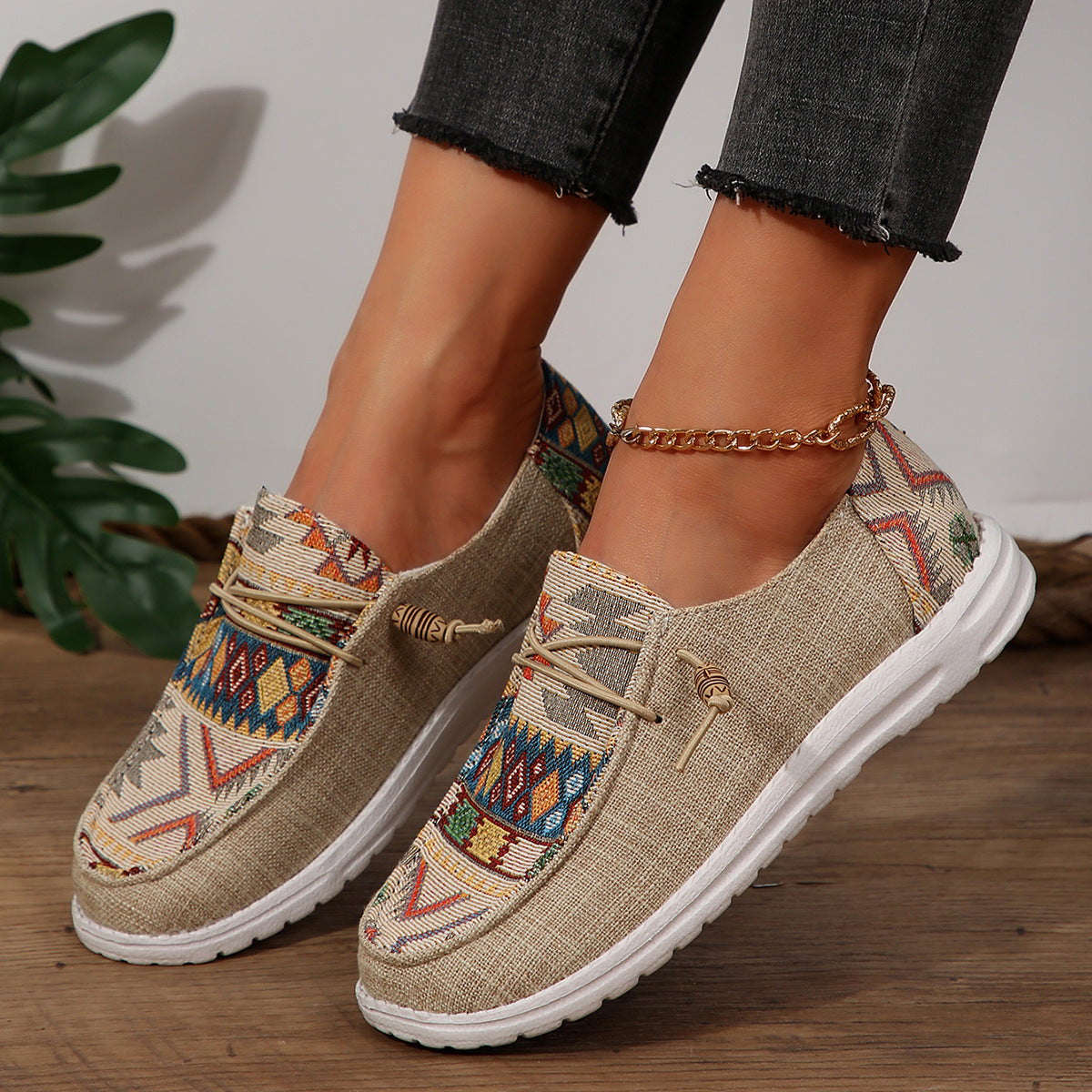 Slip-on Casual Pumps Soft Bottom Old Beijing Cloth Shoes