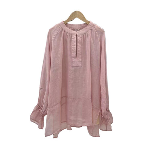 Designfornemmelse Elegant langærmet bluse All-match skjorte