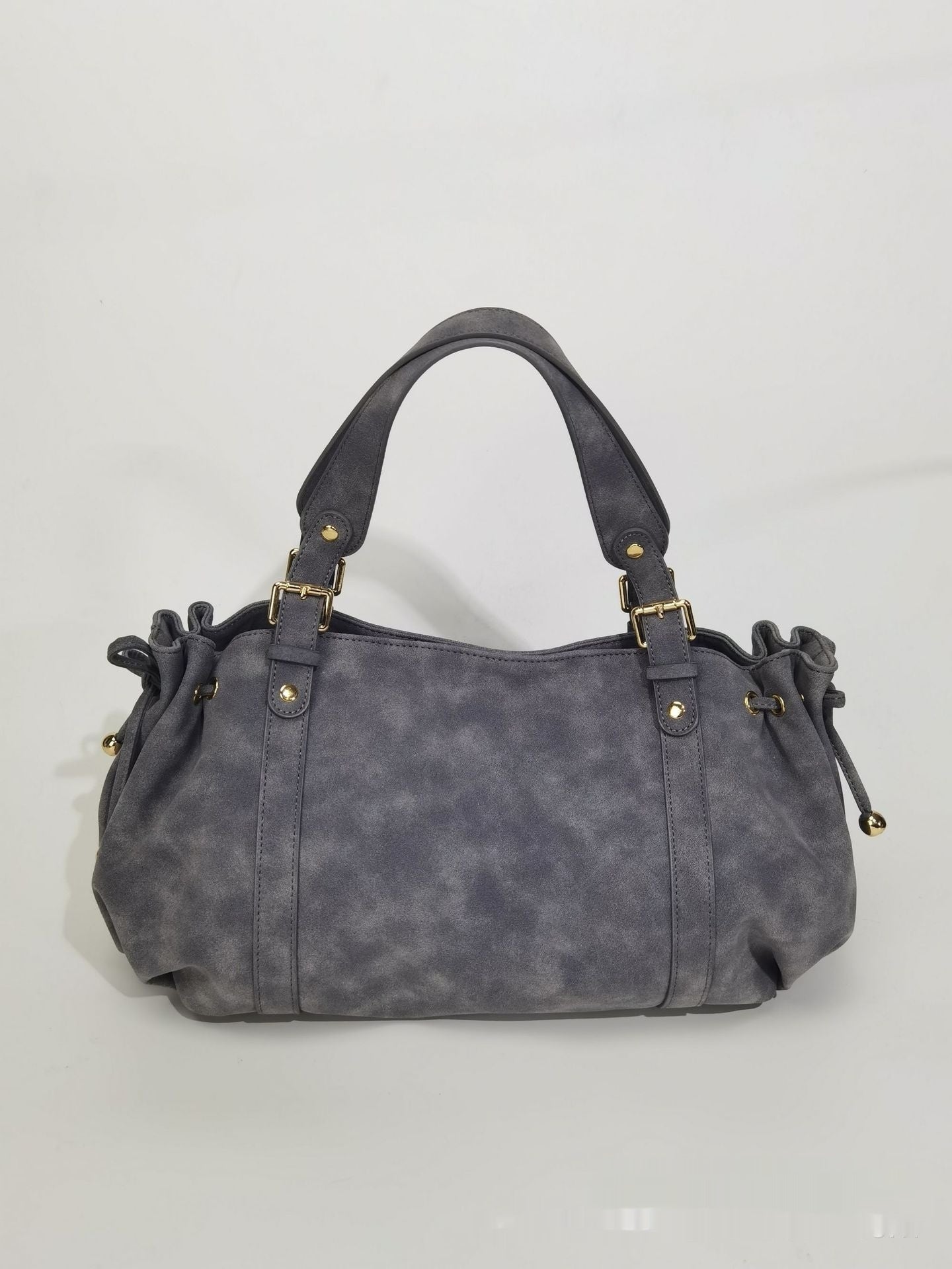 Womens Solid-Color Simple Tote HandbagShoulder Bag