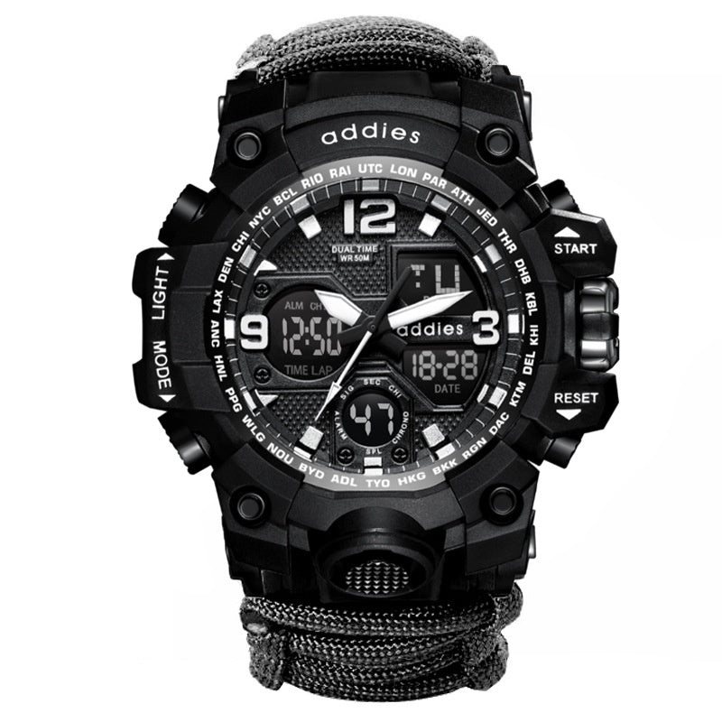 Multifunctional Sports Watch Outdoor Mountaineering Tactical Men's Waterproof