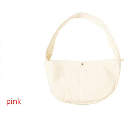 Portable Cross Body Pet Canvas Bag For Going Out