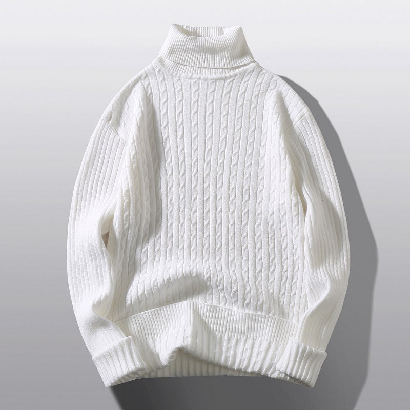 Mænds rullekrave Twist Shape bundskjorte sweater