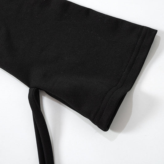 Slim-Fit Slå Om-Kjole med Hofte-Slids