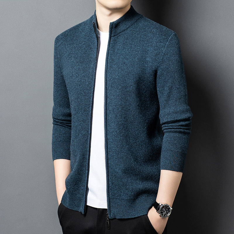 Men's AutumnWinter New Business Knitted Casual Jacket