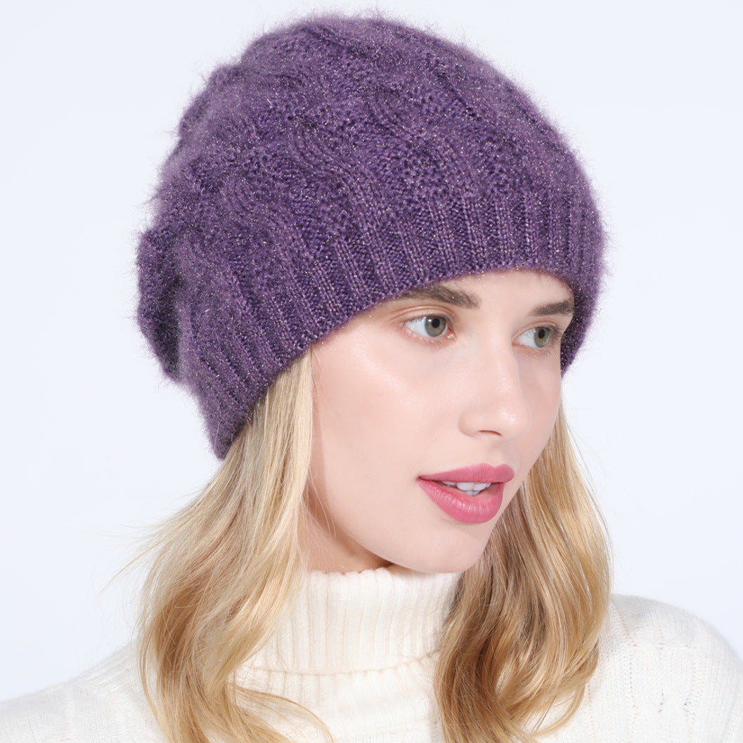 Ladies Fashion Fleece Thick Warm Hat