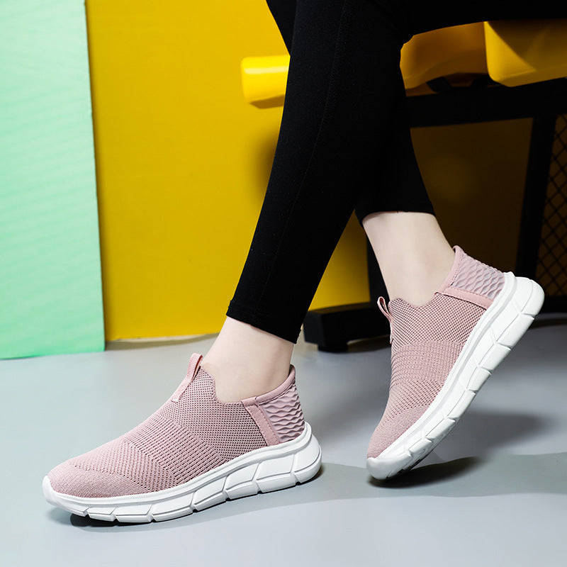 Flyknit Breathable And Comfortable Couple Style One Step Casual Sports Shoes Large