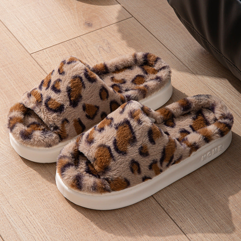 Warm And Silent Feeling Of Walking On Shit Cotton Slippers