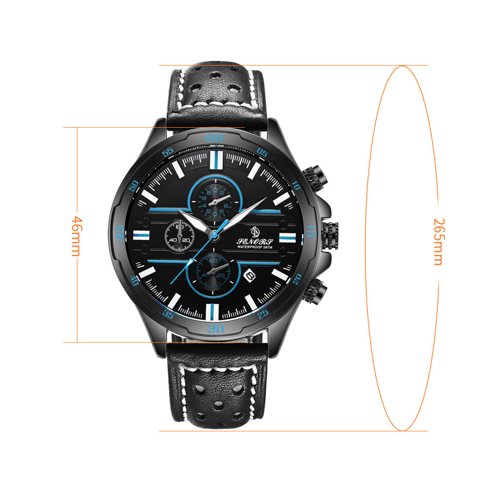 Multifunctional sports quartz men's watch