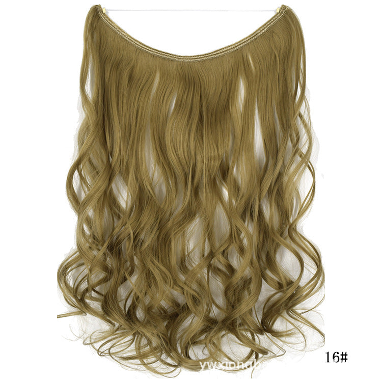 Women's One-piece Seamless Hair Extension Wig Set