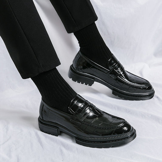 Men's Leather Shoes Breathable British