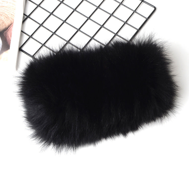 Fashionable fur fox fur warm and cold scarf