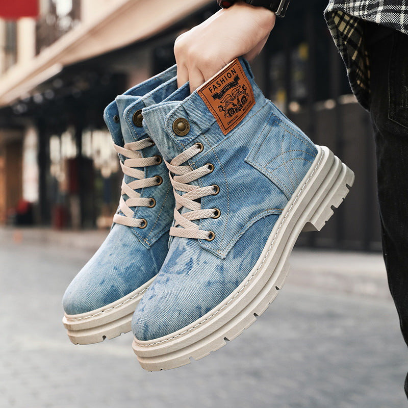 British-style Men's High-top Boots