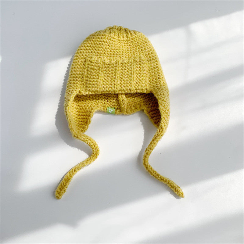Wind Proof Ear Protection WoolWomen Solid Color